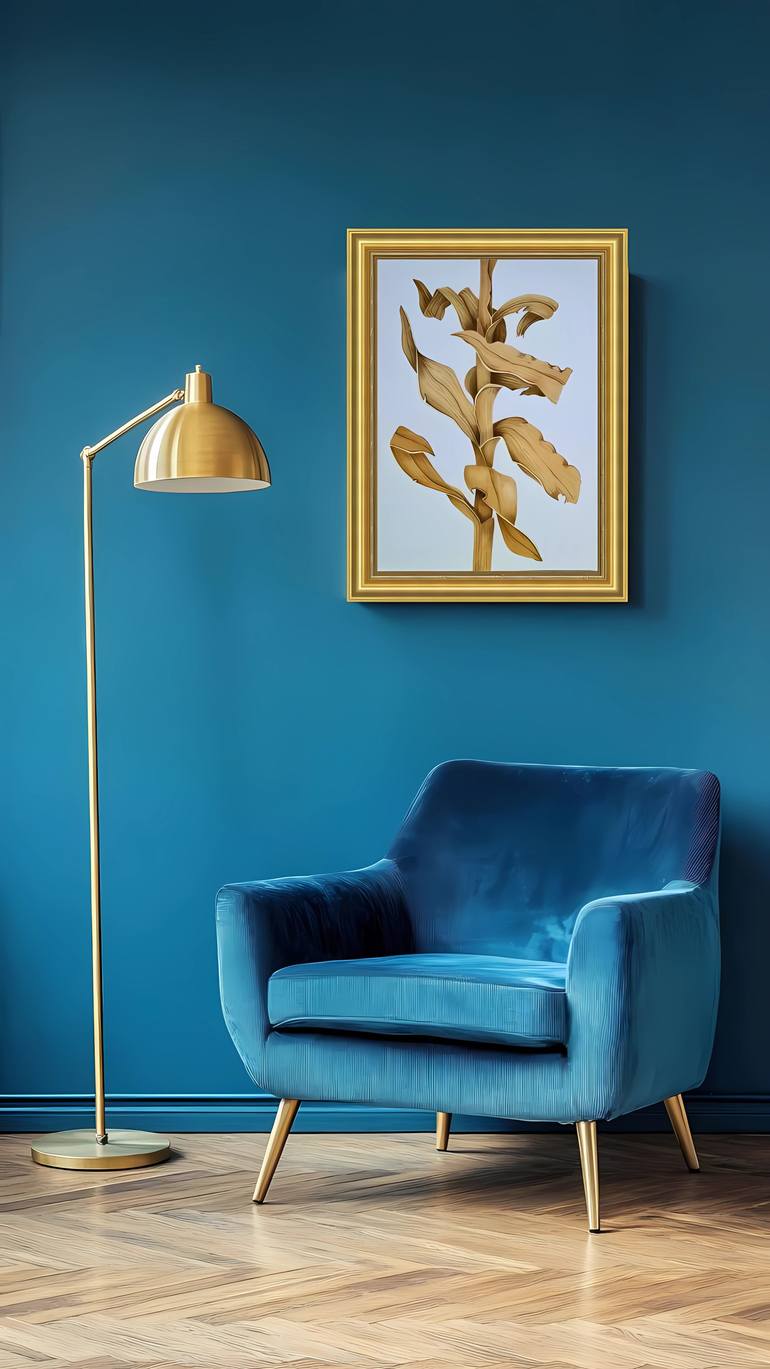 Original Classicism Botanic Painting by Olga Poruchikova