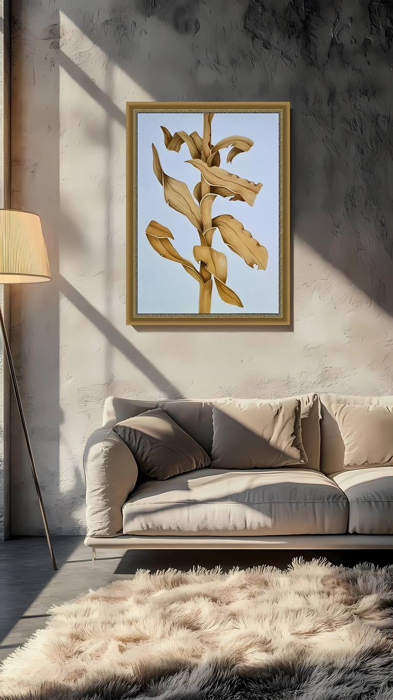 Original Classicism Botanic Painting by Olga Poruchikova