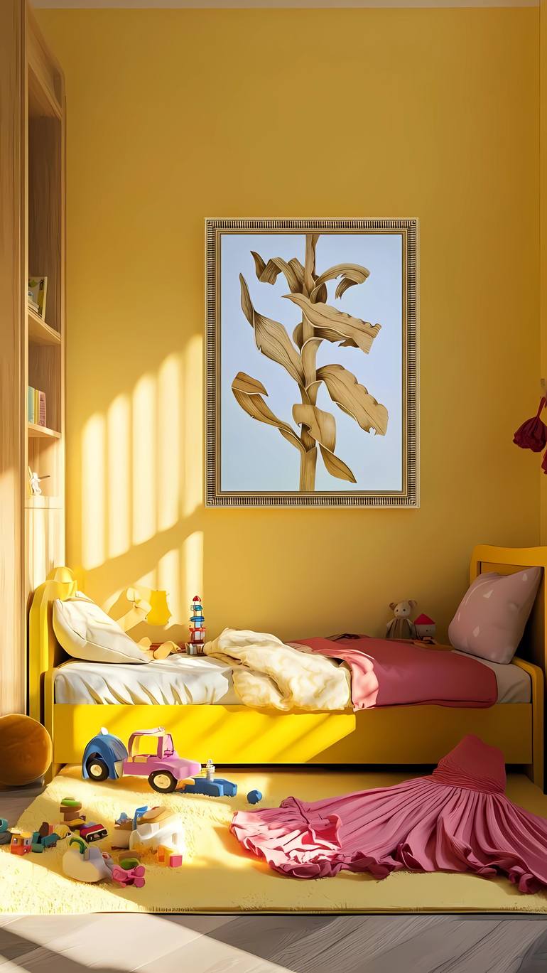 Original Classicism Botanic Painting by Olga Poruchikova