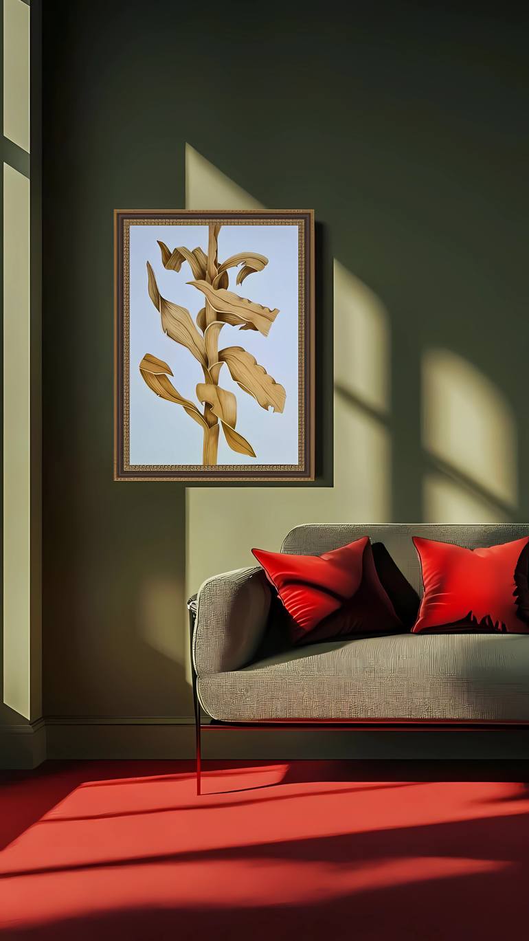 Original Classicism Botanic Painting by Olga Poruchikova
