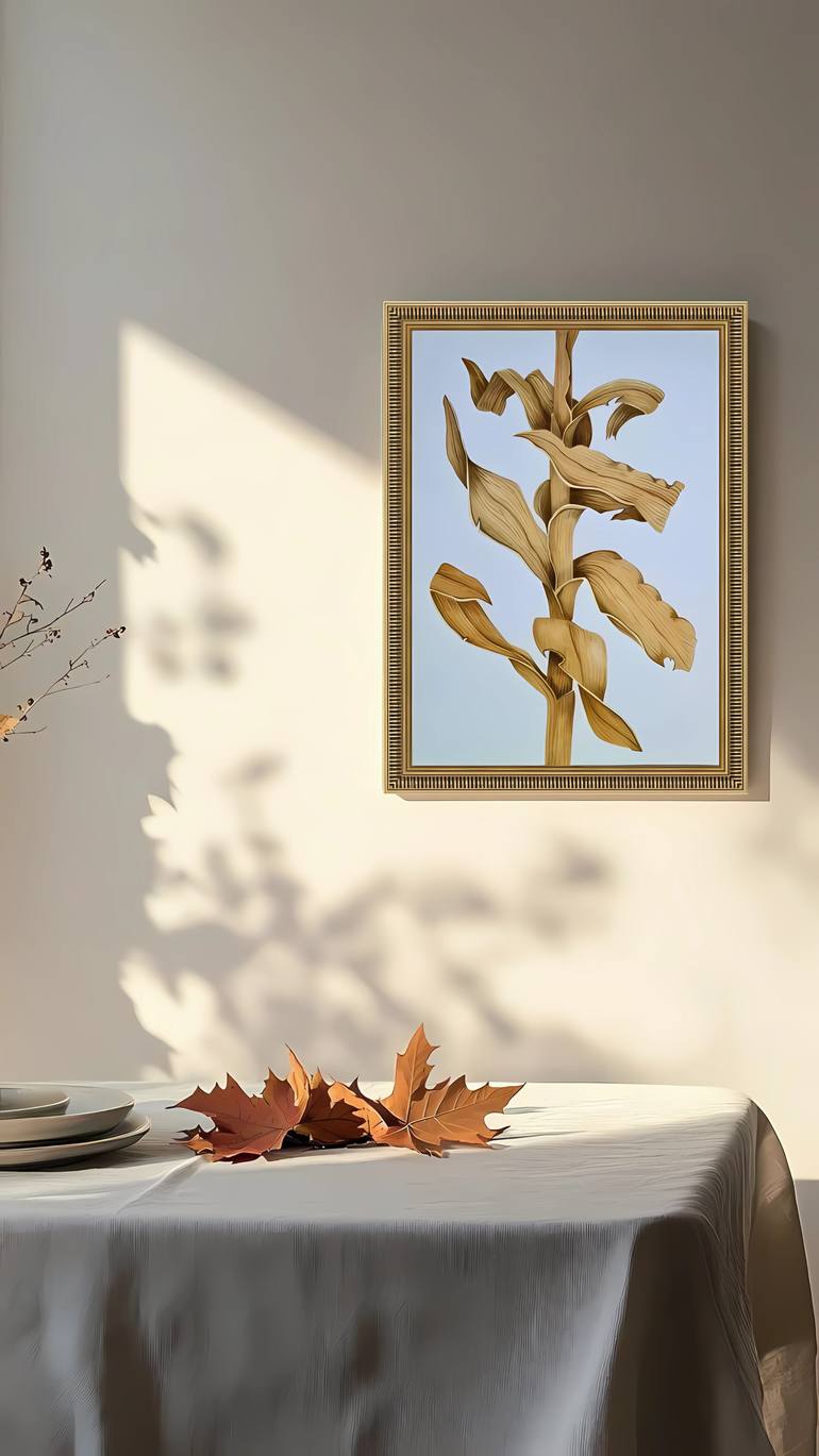 Original Classicism Botanic Painting by Olga Poruchikova