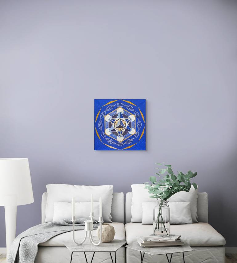 Original Conceptual Geometric Painting by Jekaterina Muhhina