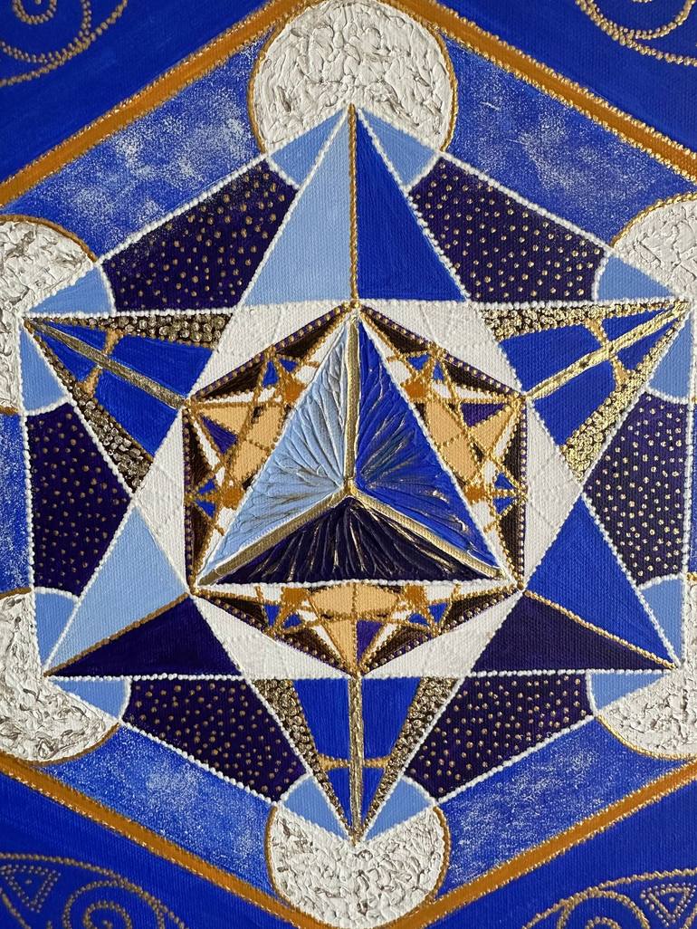 Original Conceptual Geometric Painting by Jekaterina Muhhina