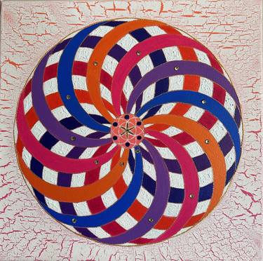 Torus, Sacred Geometry, Mandala, Energy painting thumb