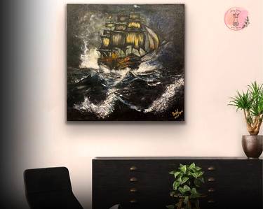 Print of Modern Ship Paintings by Artistry Gallery