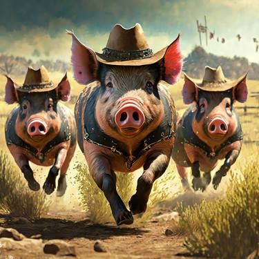 Pigs in the Wild West thumb