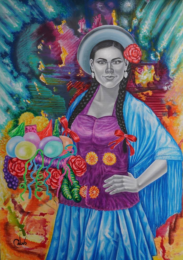 Jueves de Comadres 1 Painting by Ivan Dario Calvo Zuluaga | Saatchi Art
