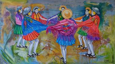 Original Culture Paintings by Ivan Dario Calvo Zuluaga