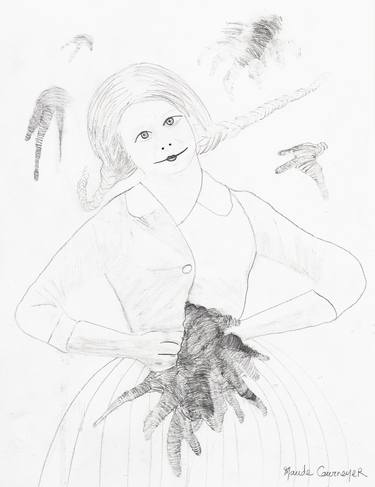 Original Women Drawings by Maude Cournoyer
