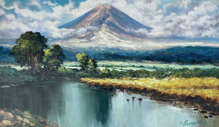 Original Impressionism Landscape Painting by Gigih Rangga