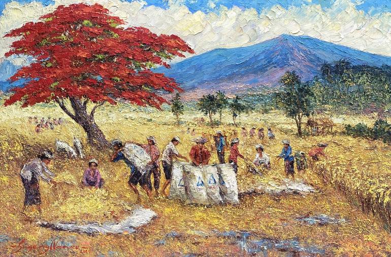 Original Expressionism Landscape Painting by Gigih Rangga