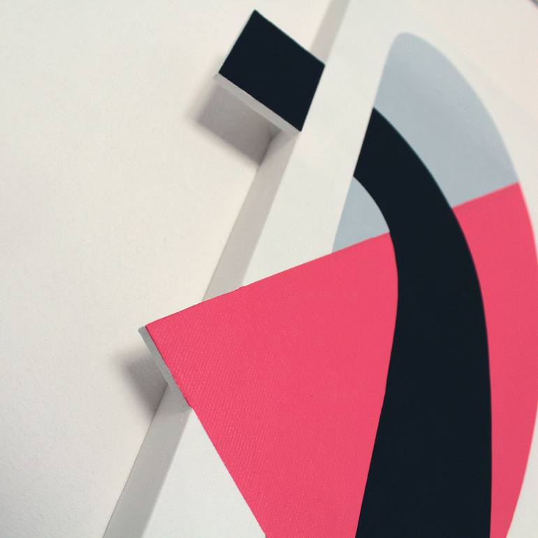 Original Geometric Abstract Painting by Martin Singer
