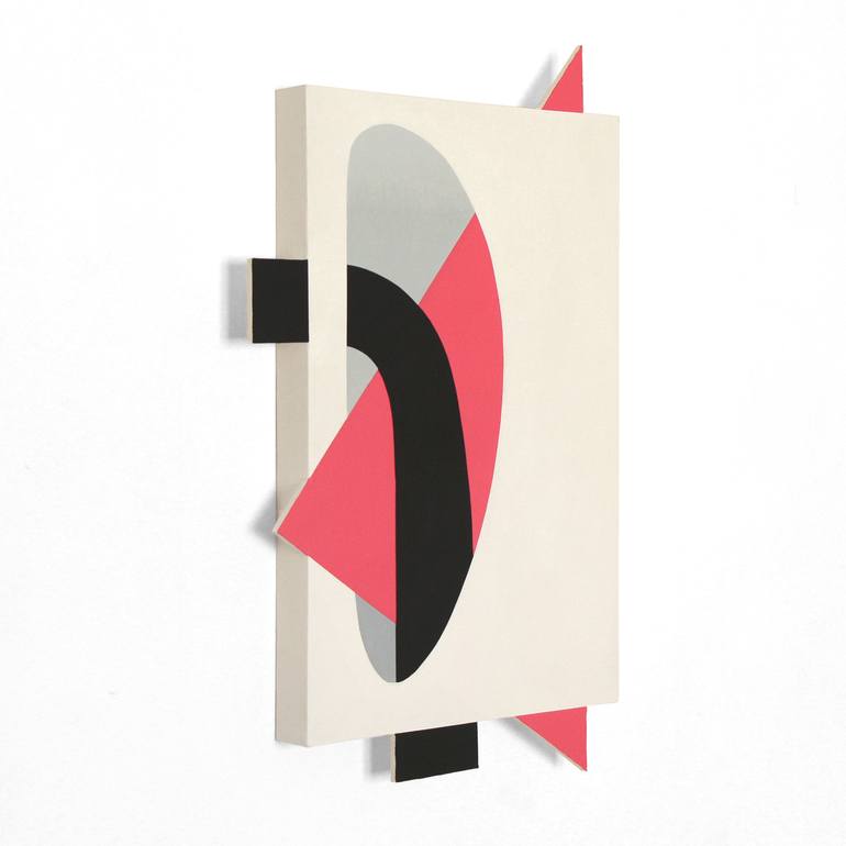 Original Geometric Abstract Painting by Martin Singer
