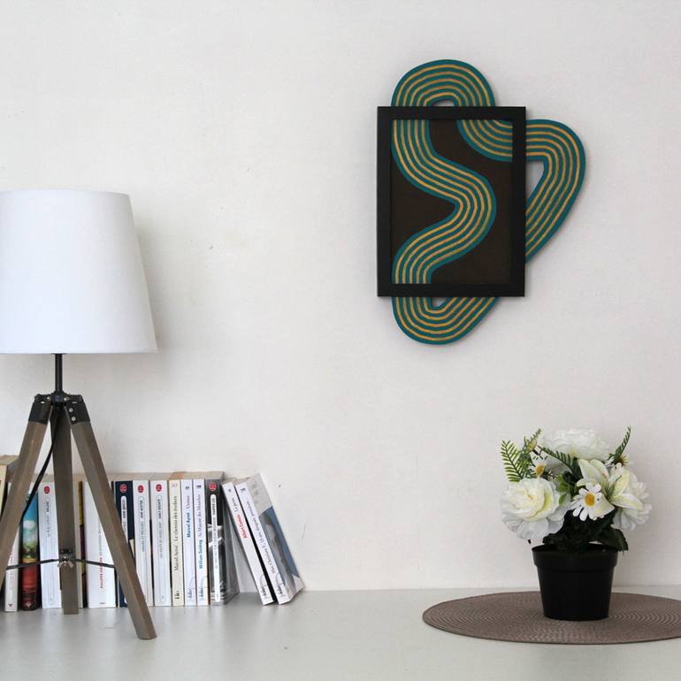 Original Modernism Abstract Painting by Martin Singer