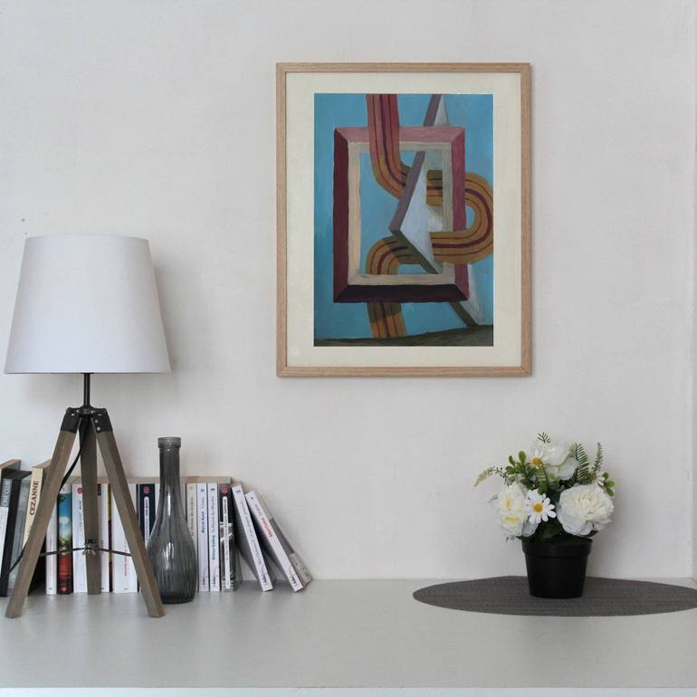 Original Surrealism Abstract Painting by Martin Singer