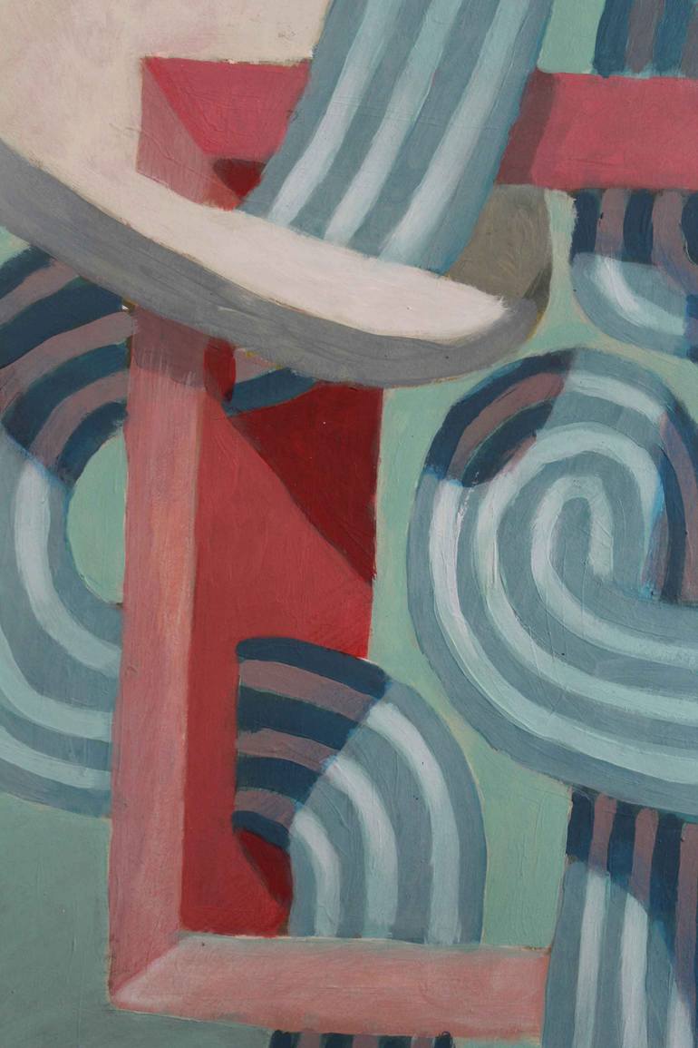 Original Surrealism Abstract Painting by Martin Singer