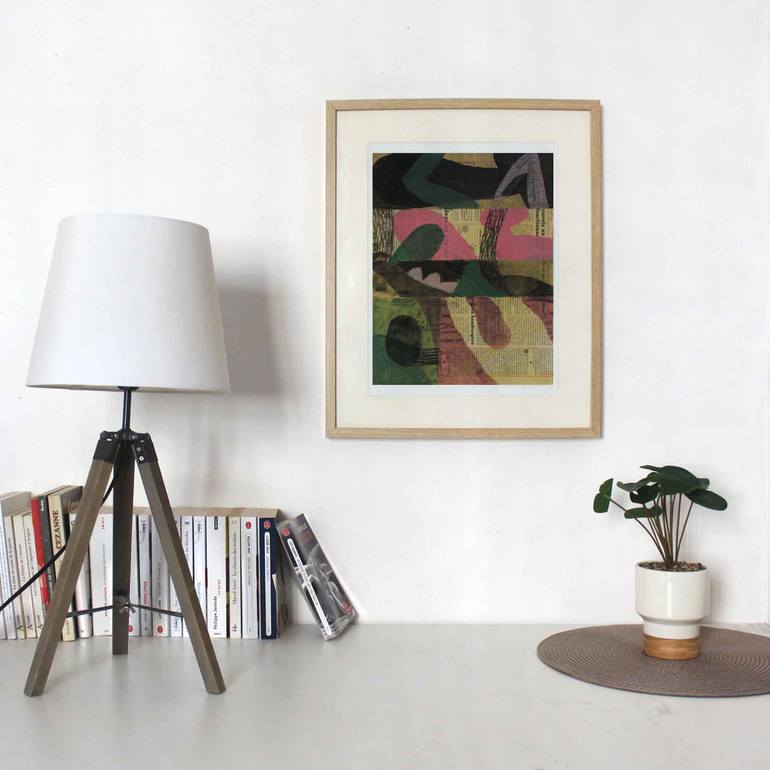 Original Bauhaus Abstract Painting by Martin Singer