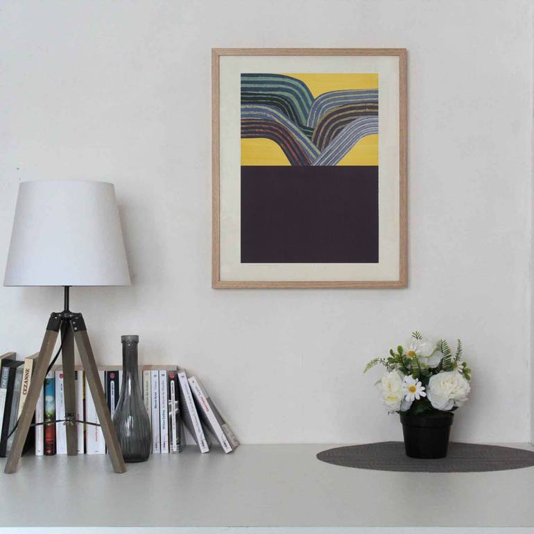 Original Bauhaus Abstract Painting by Martin Singer
