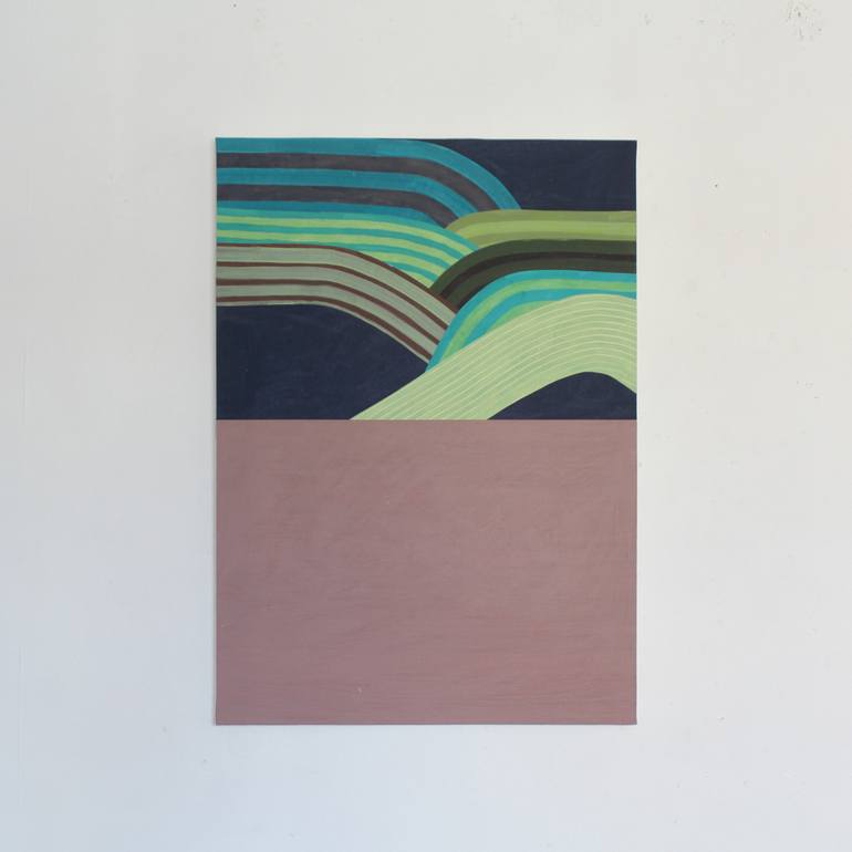 Original Bauhaus Abstract Painting by Martin Singer
