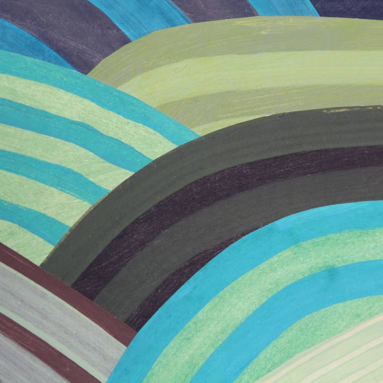 Original Bauhaus Abstract Painting by Martin Singer