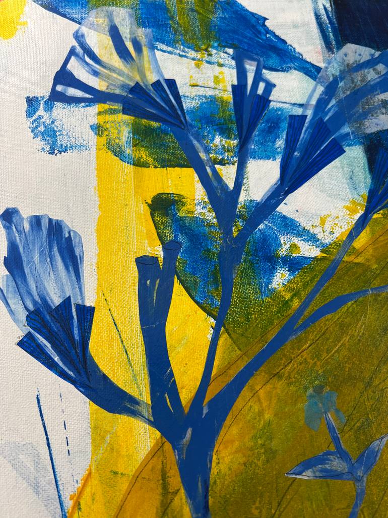 Original Contemporary Garden Mixed Media by Monica Leitao Mota