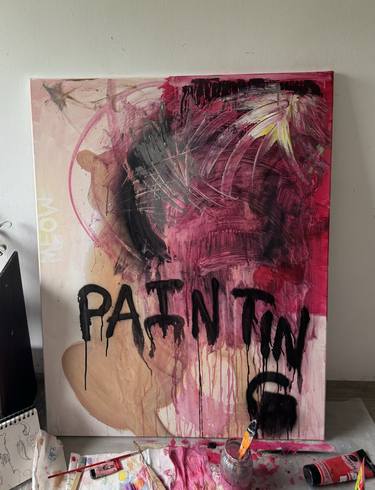 Original Abstract Expressionism Abstract Painting by Tatyana Bolov