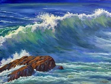 Print of Impressionism Seascape Paintings by Steven Guy Bilodeau