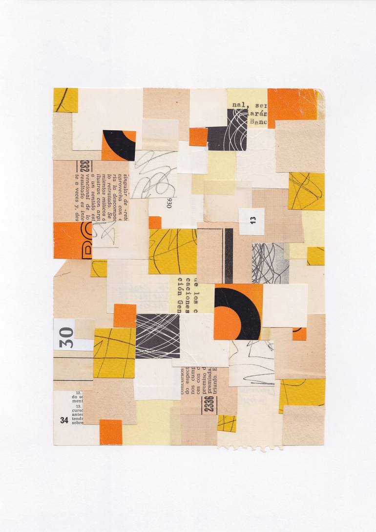 Print of Geometric Abstract Mixed Media by Alisa Galitsyna