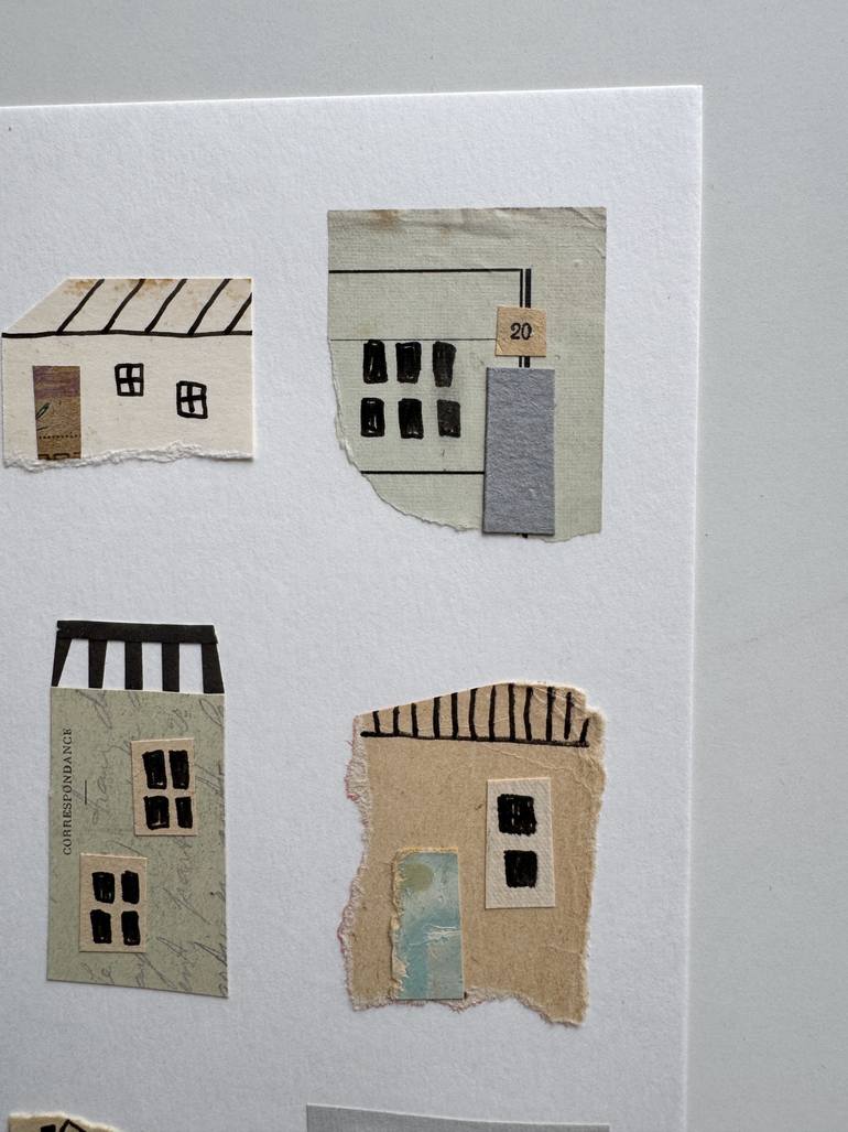 Original Abstract Architecture Mixed Media by Alisa Galitsyna