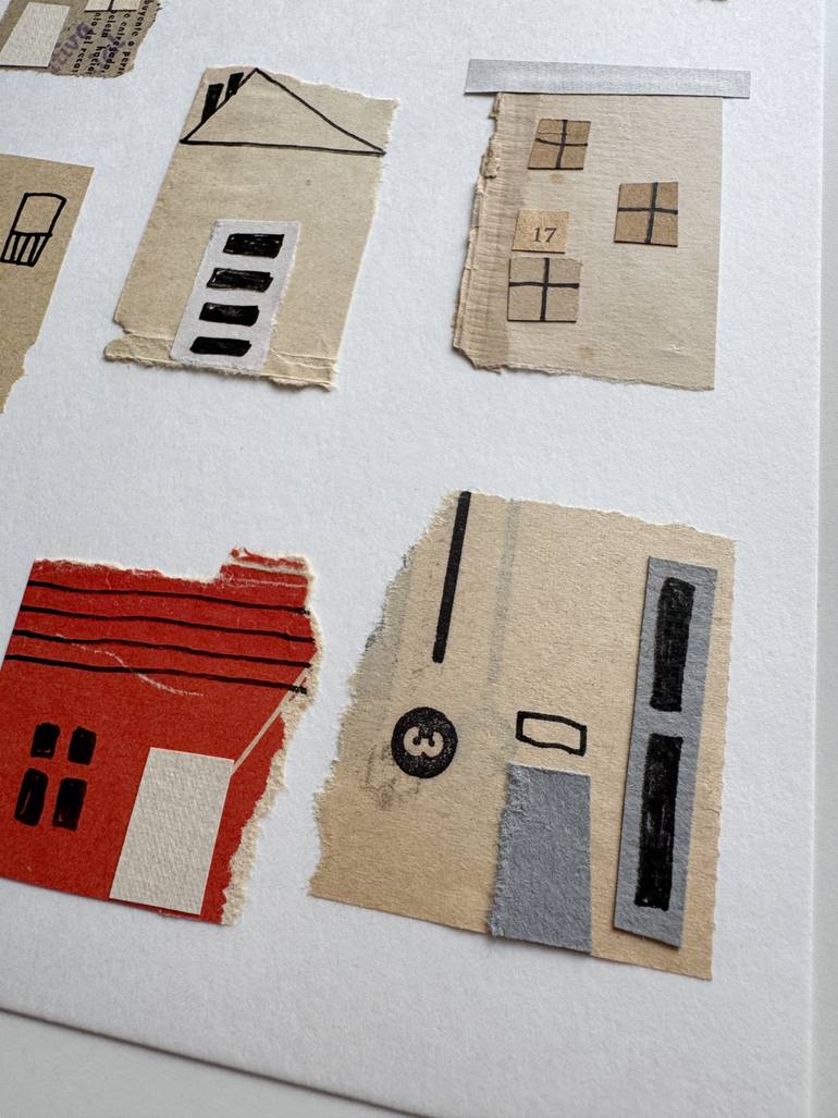 Original Abstract Architecture Mixed Media by Alisa Galitsyna