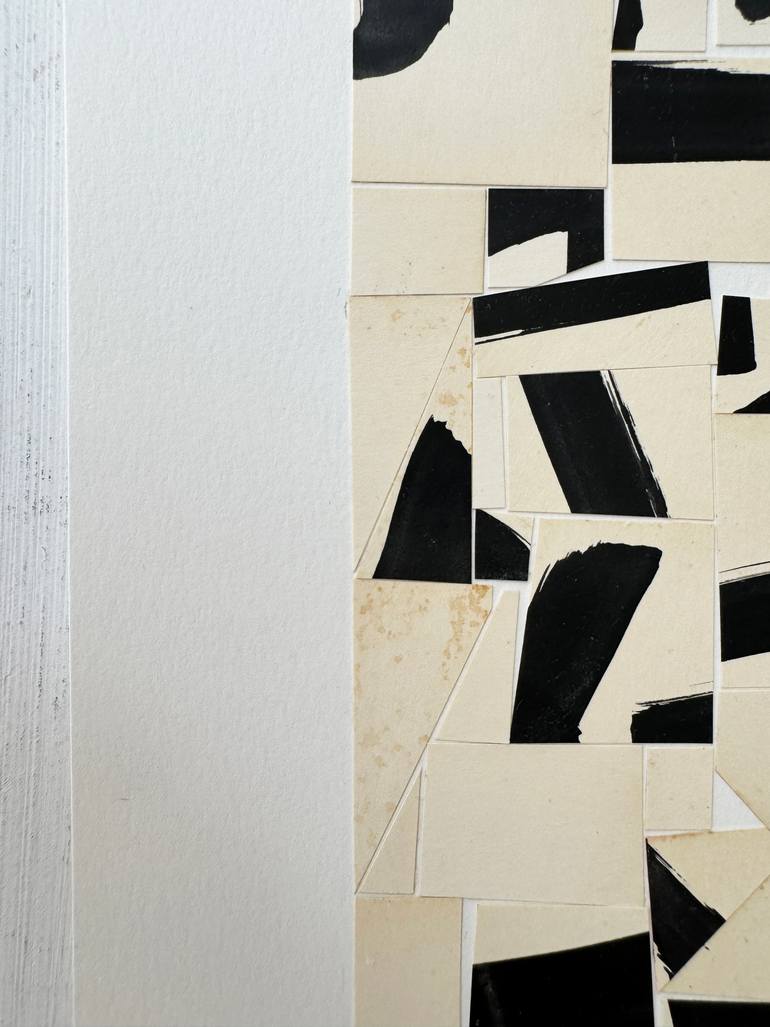 Original Black & White Abstract Mixed Media by Alisa Galitsyna