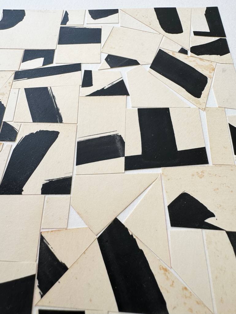 Original Black & White Abstract Mixed Media by Alisa Galitsyna