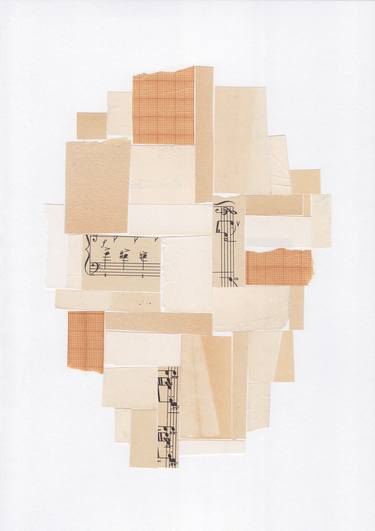 Original Geometric Abstract Collage by Alisa Galitsyna