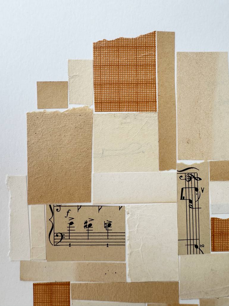 Original Geometric Abstract Collage by Alisa Galitsyna