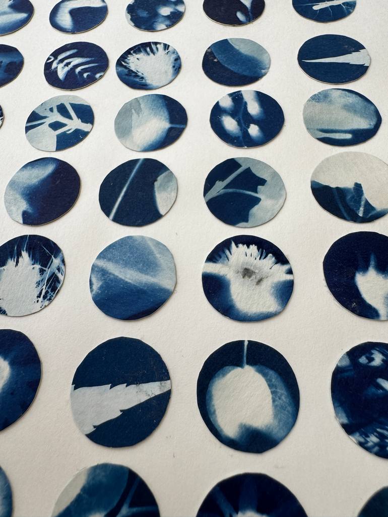 Original Abstract Botanic Mixed Media by Alisa Galitsyna