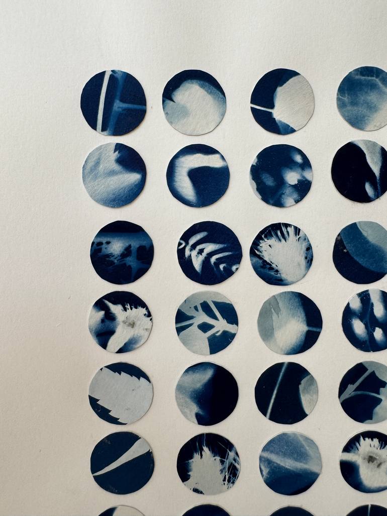 Original Abstract Botanic Mixed Media by Alisa Galitsyna