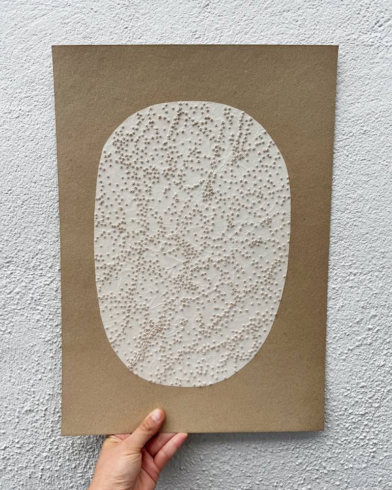 Original Minimalism Abstract Mixed Media by Alisa Galitsyna