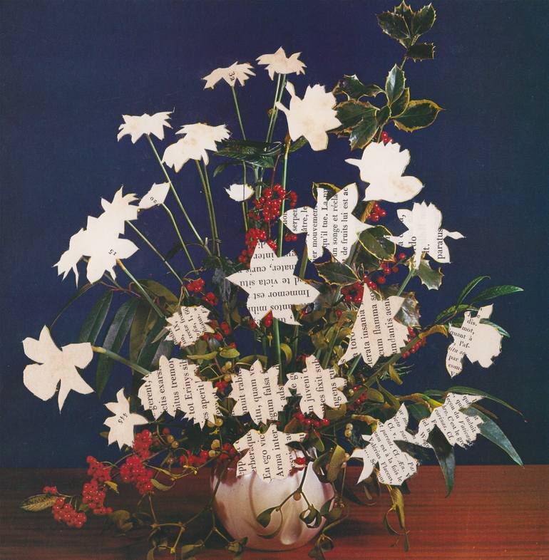 Original Vintage Still Life Collage by Alisa Galitsyna