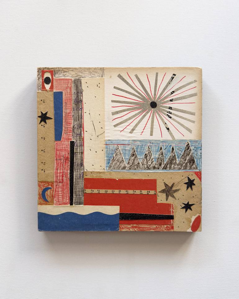 Original Vintage Abstract Mixed Media by Alisa Galitsyna