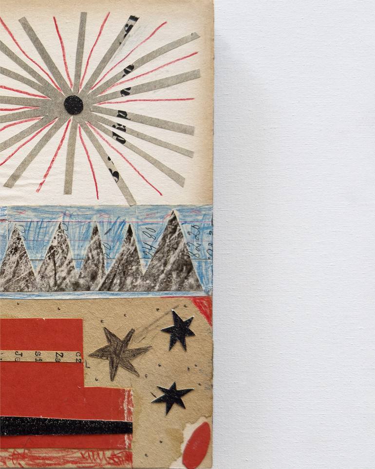 Original Vintage Abstract Mixed Media by Alisa Galitsyna