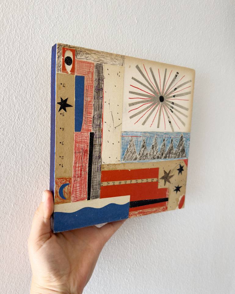 Original Vintage Abstract Mixed Media by Alisa Galitsyna