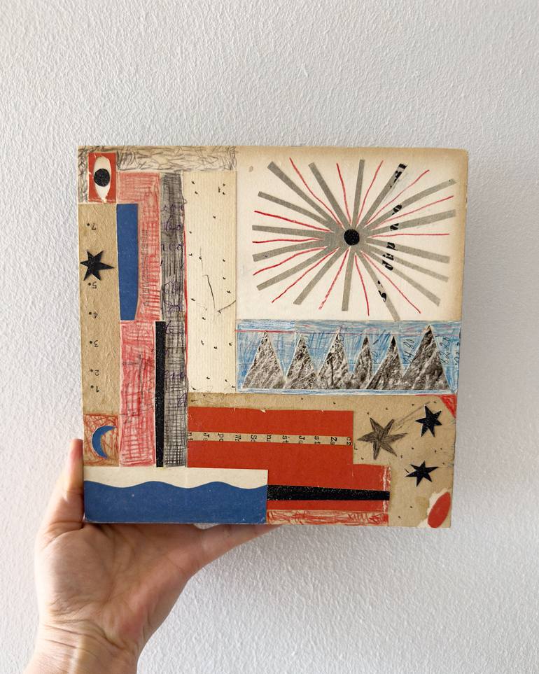 Original Vintage Abstract Mixed Media by Alisa Galitsyna