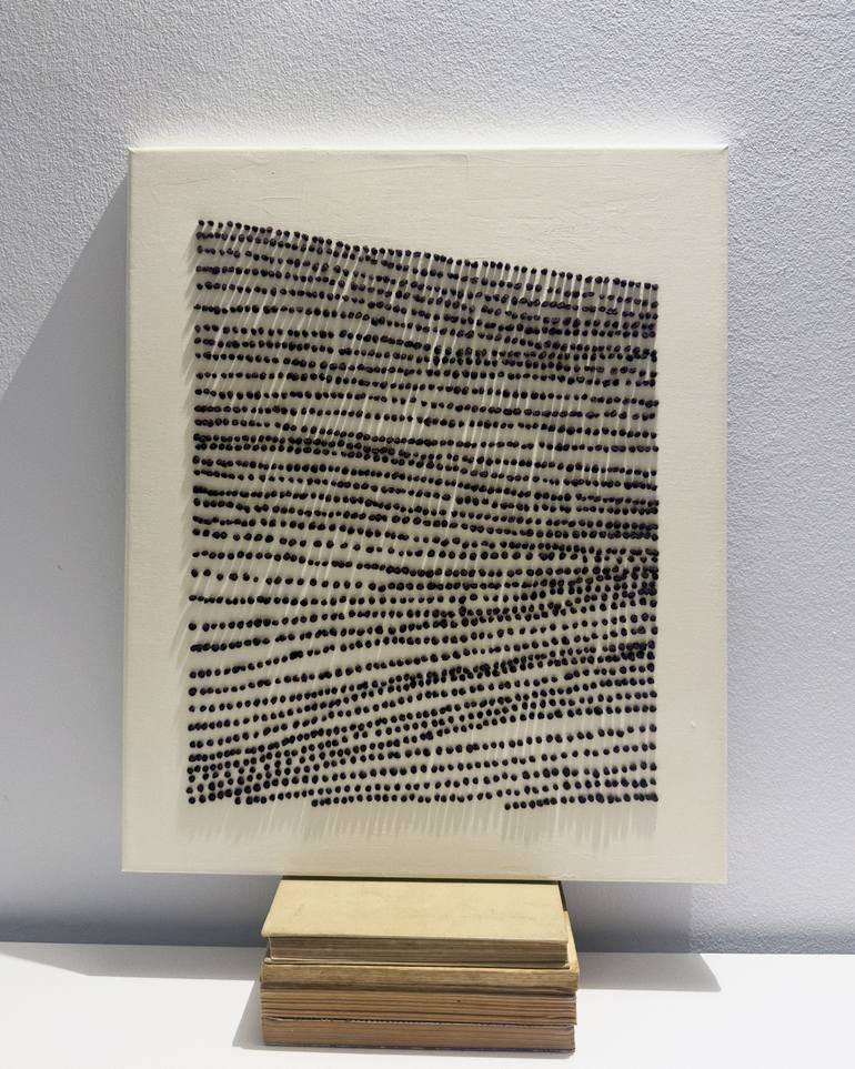 Original Black & White Abstract Mixed Media by Alisa Galitsyna