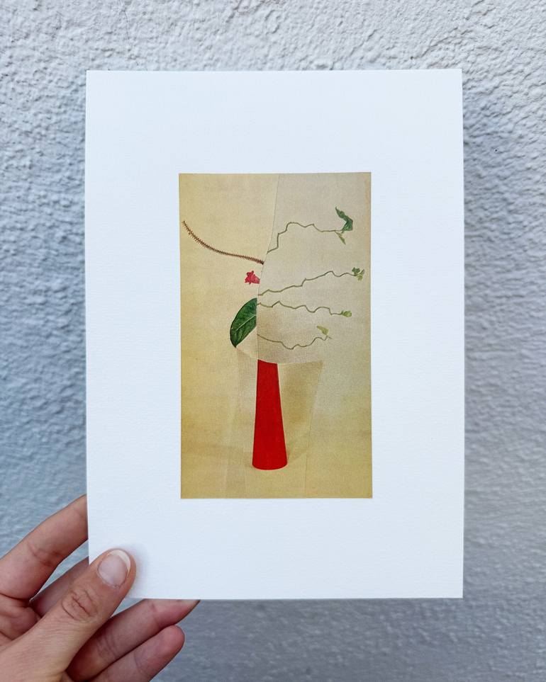 Original Abstract Floral Collage by Alisa Galitsyna