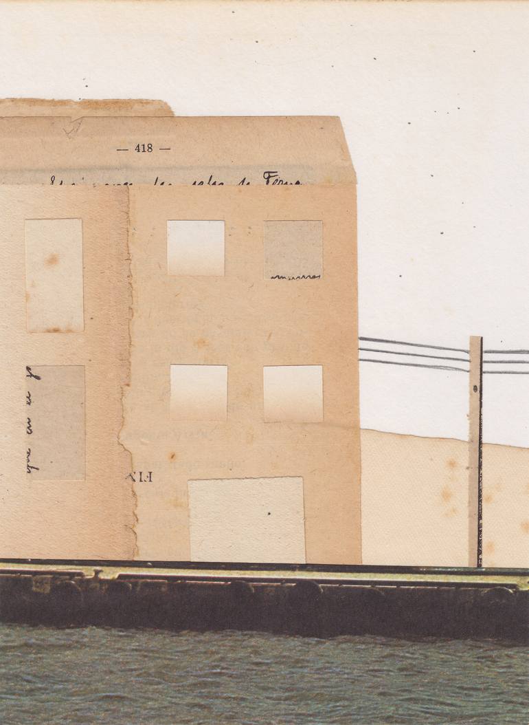 Original Abstract Architecture Mixed Media by Alisa Galitsyna