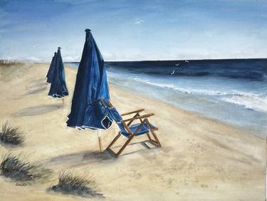 Original Realism Beach Paintings by Gina Huitt