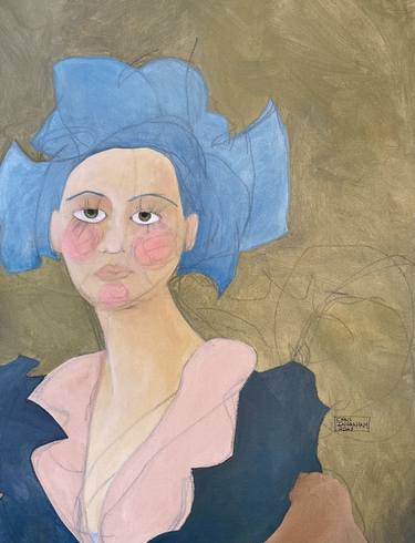 Woman in Pink and Blue thumb