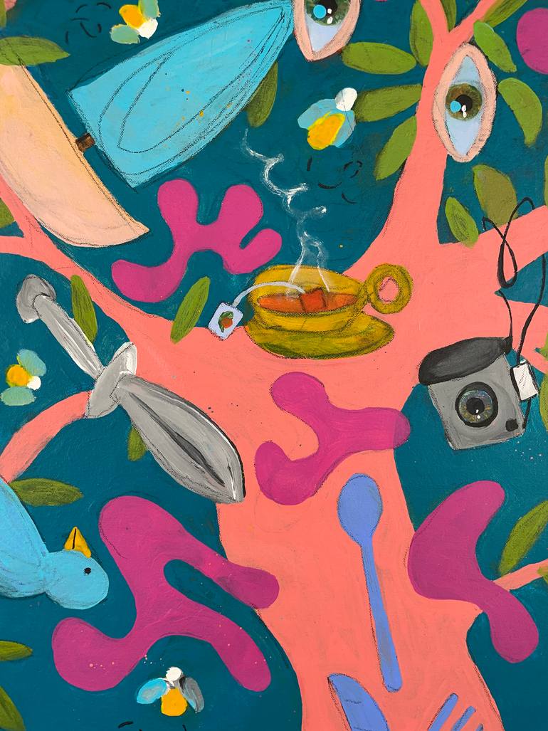 Original Pop Art Abstract Painting by Chris Ingraham