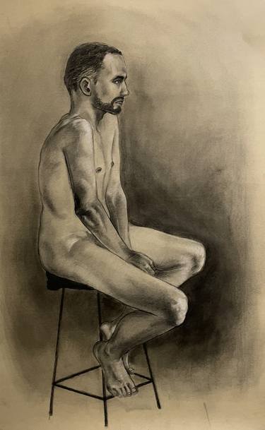 Original Nude Drawing by Maire Gere