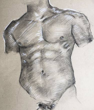 Original Realism Body Drawings by Maire Gere